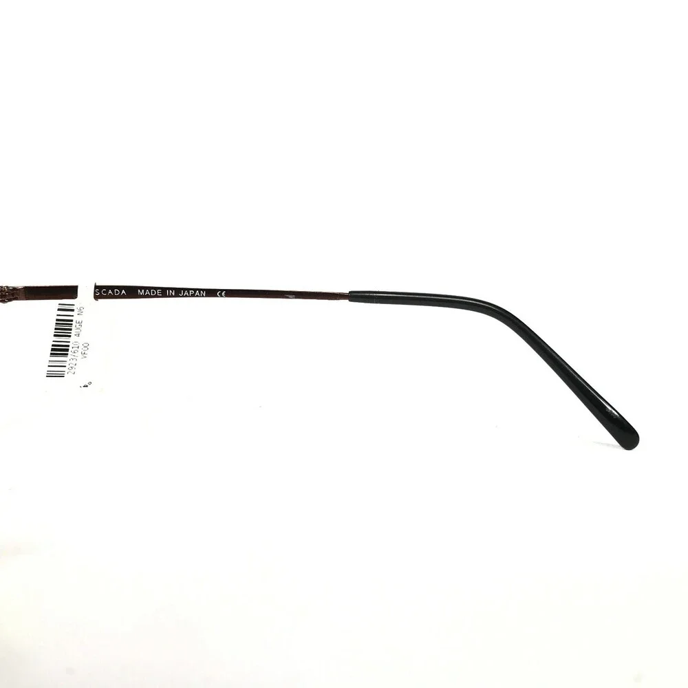 Escada Eyeglasses Frames E0172 E304 Brown Gold Round Full Rim 50-18-135